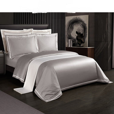 Solid Color Cotton Quilt Cover - Four - piece Bedding Set - Casatrail.com